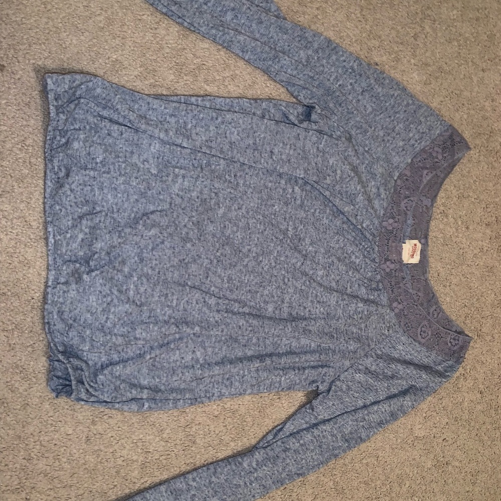 Purple long sleeve shirt